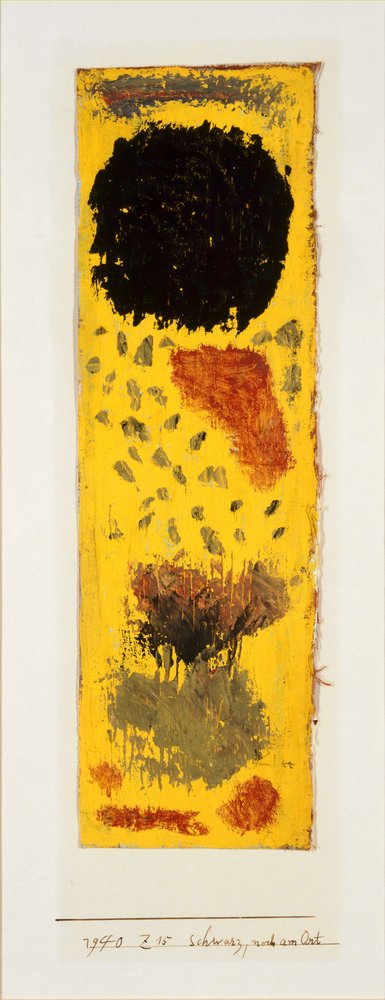 Black, Still in Place, 1940. by Paul Klee