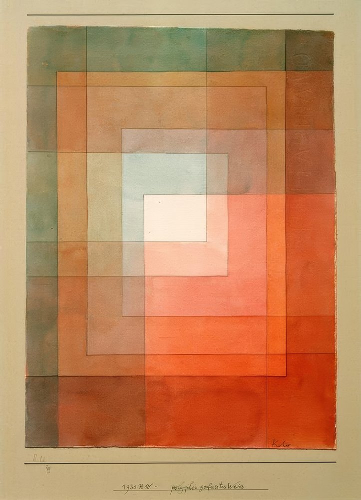Polyphon Framed White by Paul Klee