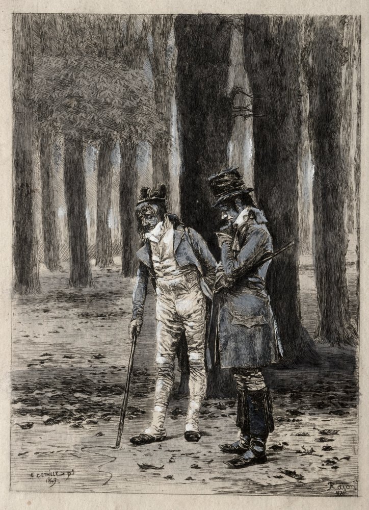 Study of Two Figures by Paul Rajon