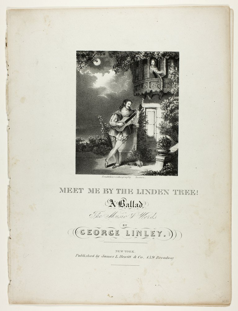 Meet Me by the Linden Tree by Pendleton's Lithography