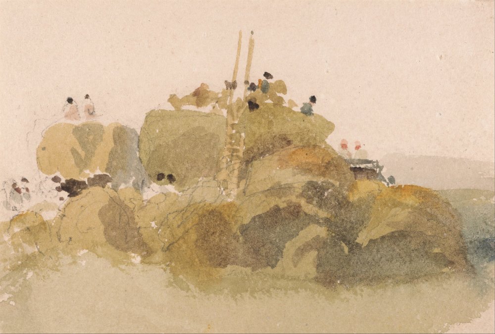 Building a Hayrick by Peter de Wint