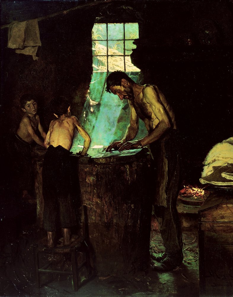 Italian Village Hat Makers by Peder Severin Krøyer