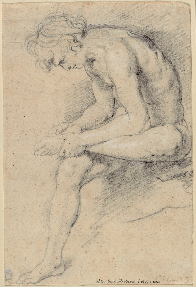 Nude Youth in the Pose of the Spinario by Peter Paul Rubens