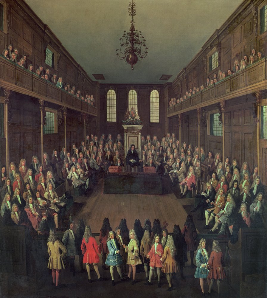 The House of Commons in Session, 1710 by Peter Tillemans
