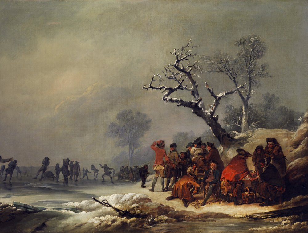 Resting Society in Wintry Enjoyment by Philip James de Loutherbourg