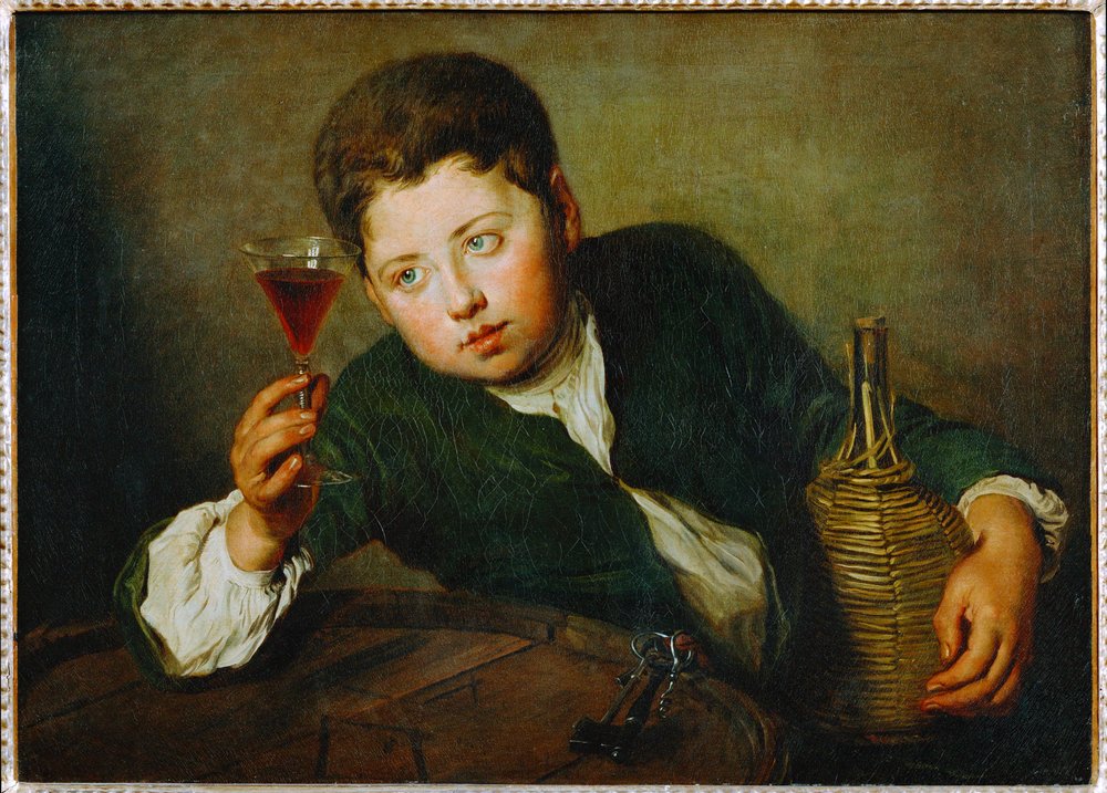 The Young Wine-Taster by Philippe Mercier