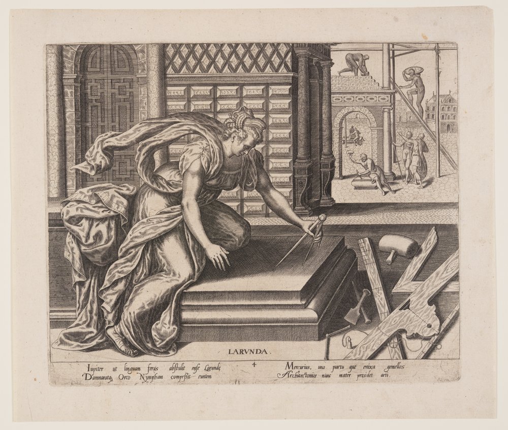 Larunda, from The Occupations by Philips Galle