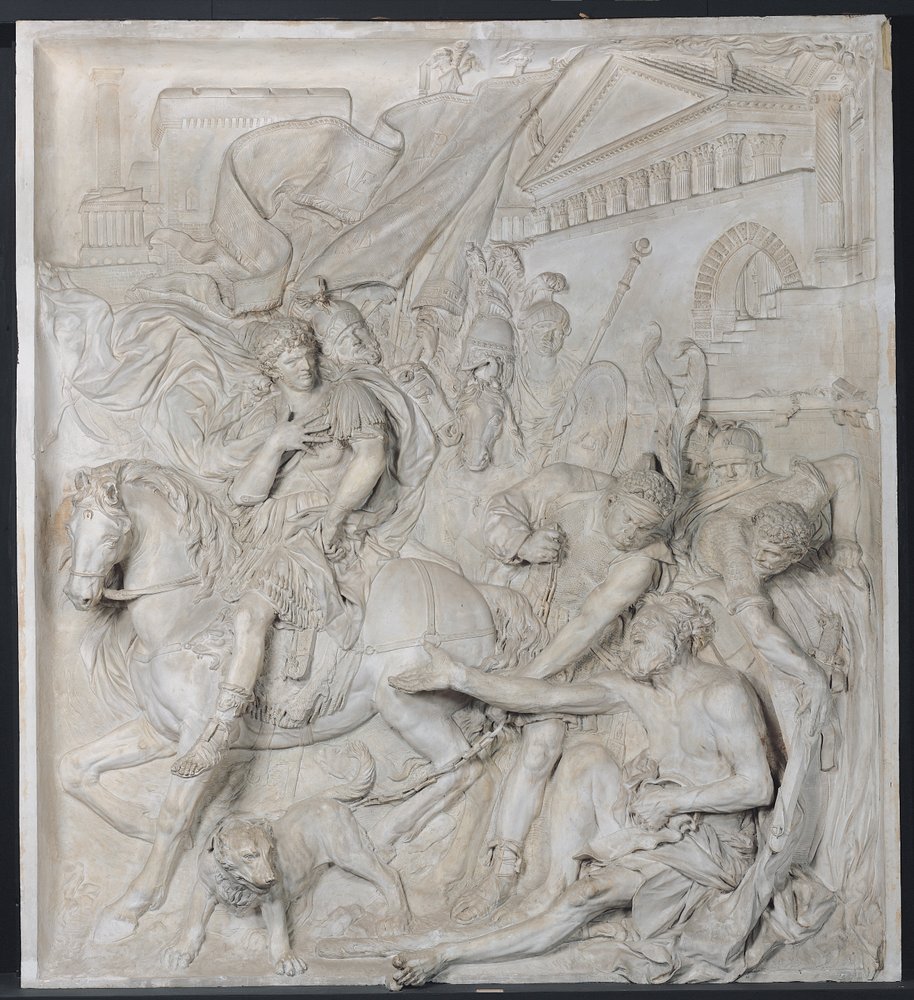 Alexander the Great and Diogenes, completed in 1693 by Pierre Puget