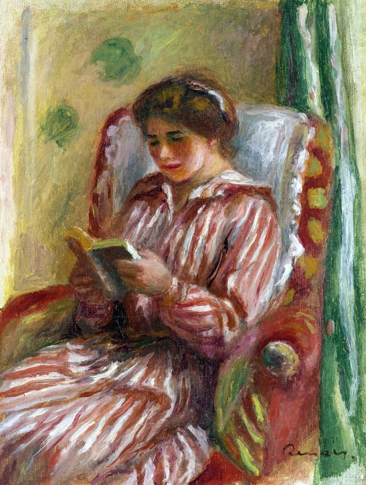 Gabrielle Reading by Pierre-Auguste Renoir