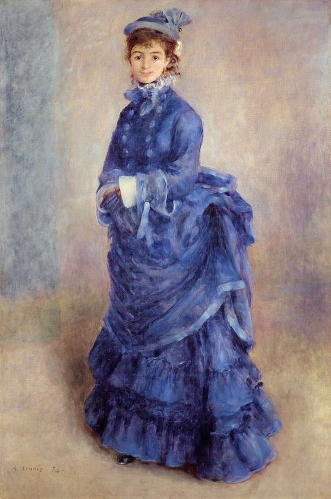 The Blue Lady by Pierre-Auguste Renoir