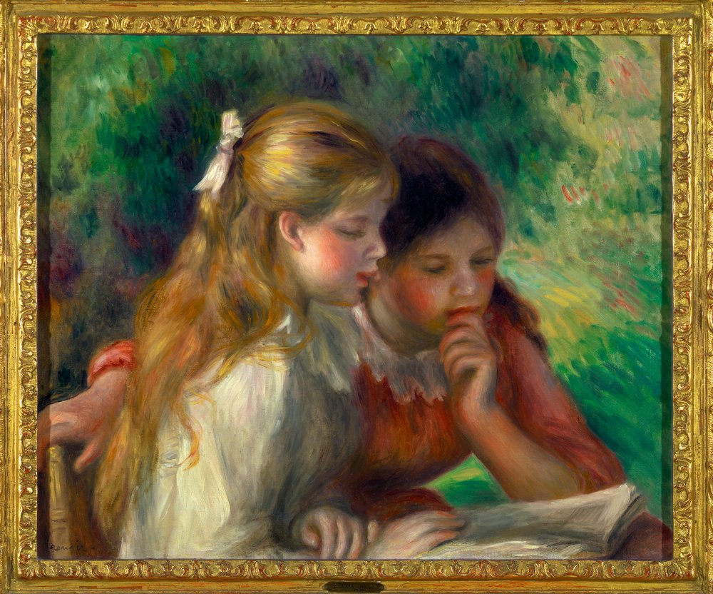 La Lecture (Two Little Girls Reading)