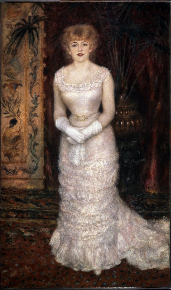 Portrait of Actress Jeanne Samary by Pierre-Auguste Renoir