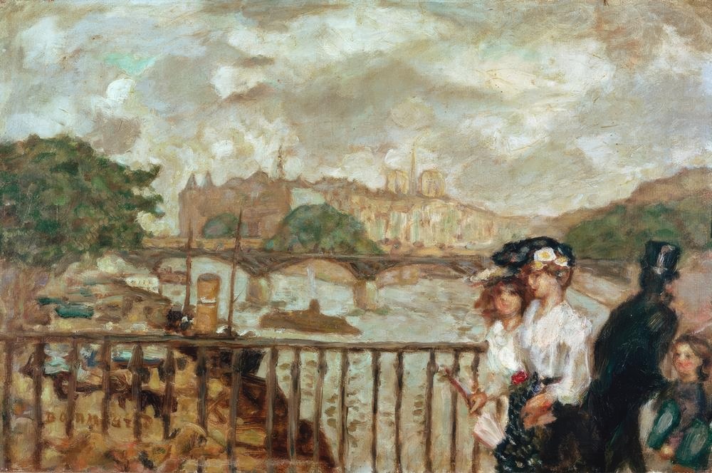 Paris, the Pont des Arts by Pierre Bonnard: Fine art print