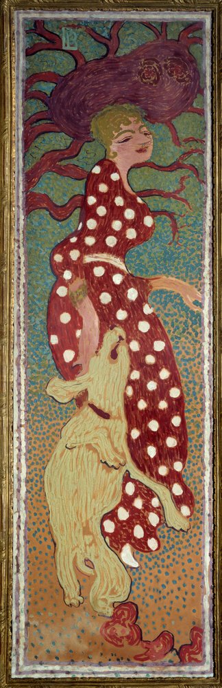 Woman in the Dress with White Polka Dots by Pierre Bonnard