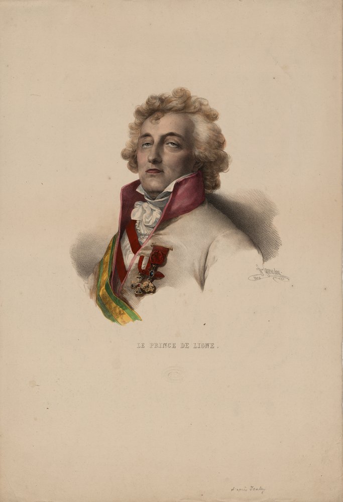 Portrait of Charles-Joseph, Prince de Ligne by Pierre Louis Henri Grevedon