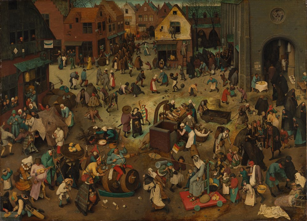The Fight Between Carnival and Lent by Pieter Bruegel the Elder