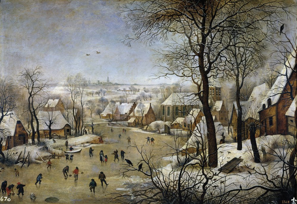 Winter landscape with a Bird Trap, ca 1601