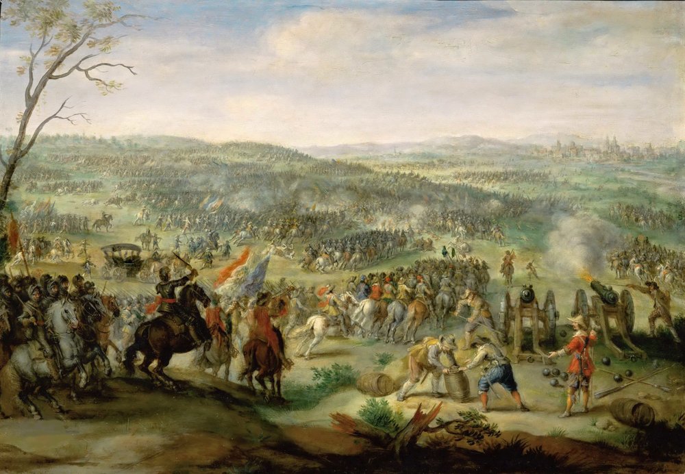 The Battle of White Mountain on 8 November 1620 by Pieter Snayers