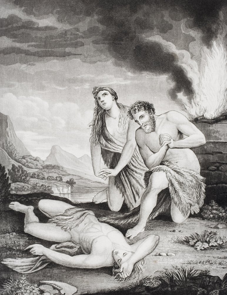 Abel Murdered by His Brother Cain by Pieter van der (after) Werff