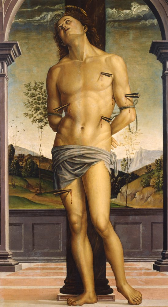 Saint Sebastian, c. 1490 by Pietro Perugino