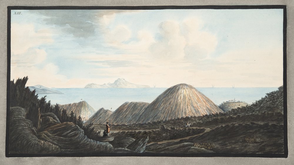 View of the Present State of the Little Mountain Raised by the Explosion in the Year 1760, Plate XIII, from 