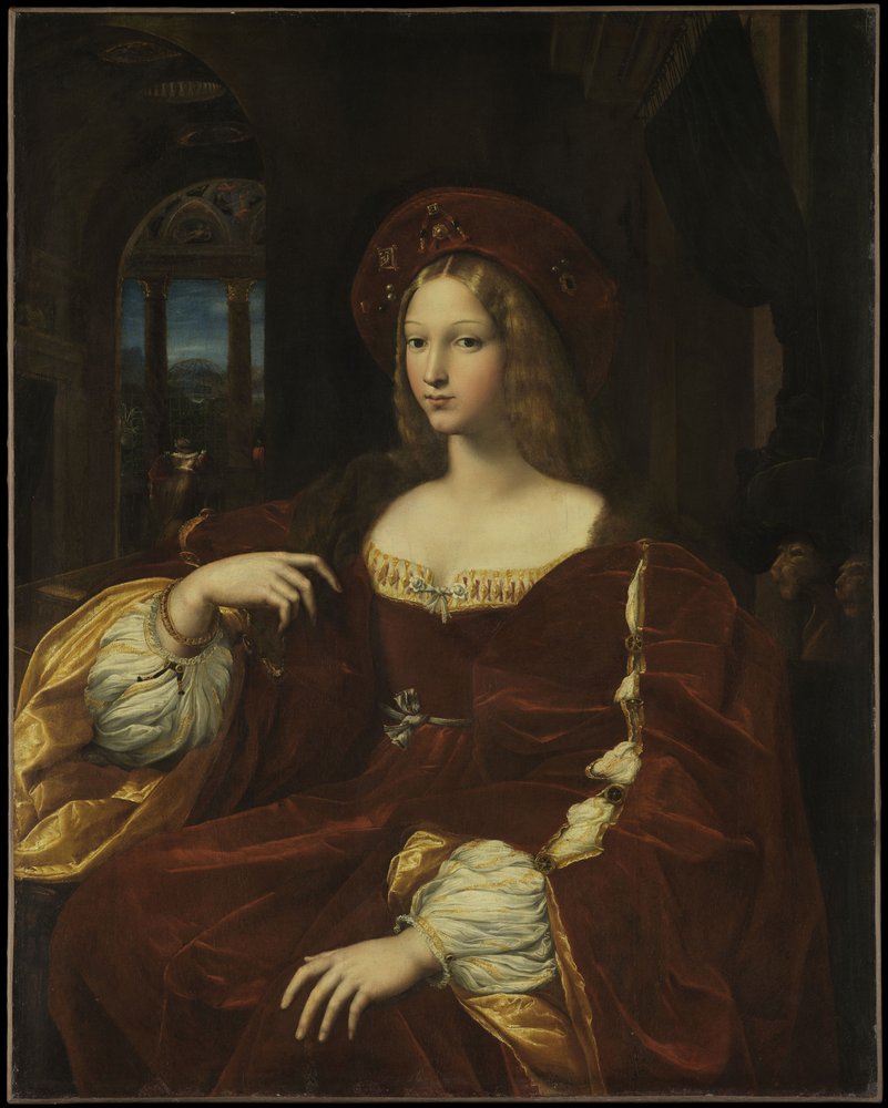 Portrait of Dona Isabel de Requesens, Viceroy of Naples 1500-1577, c. 1518 by Raffaello Sanzio Raphael