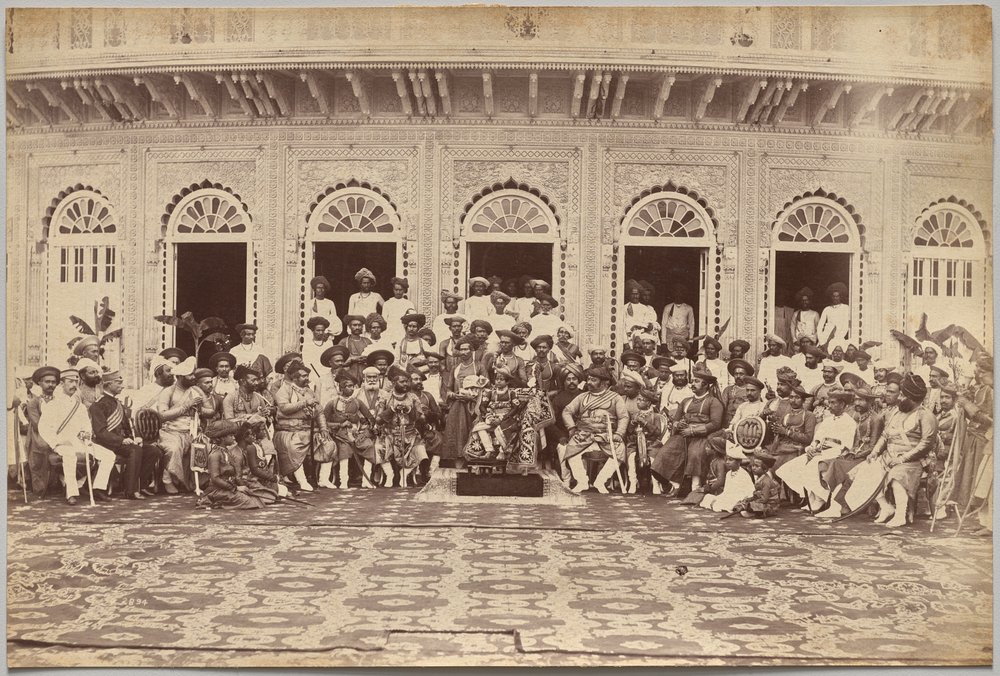 Maharaja of Scindia, Nobles, and High Officials, Gwalior by Raja Deen Dayal