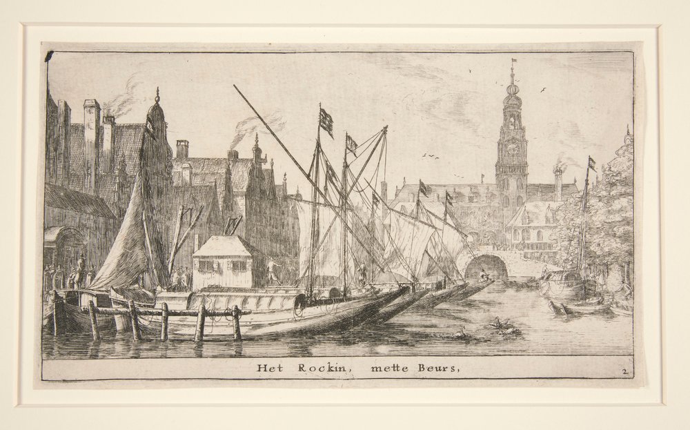 The Rokin, with the Bourse by Reinier Nooms