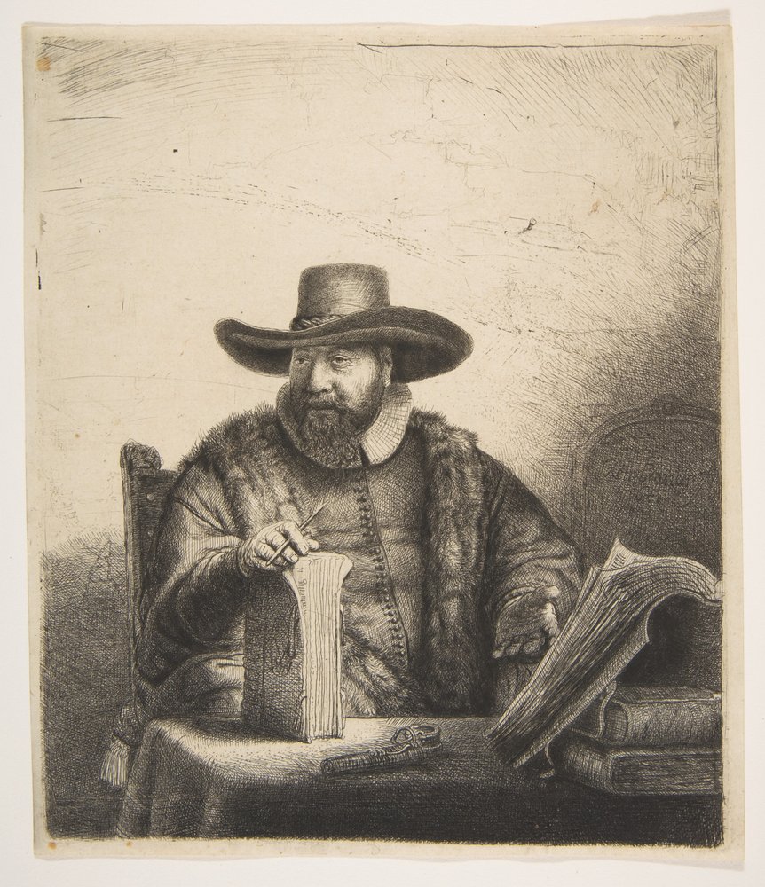 Cornelis Claesz Anslo, Preacher by Rembrandt van Rijn