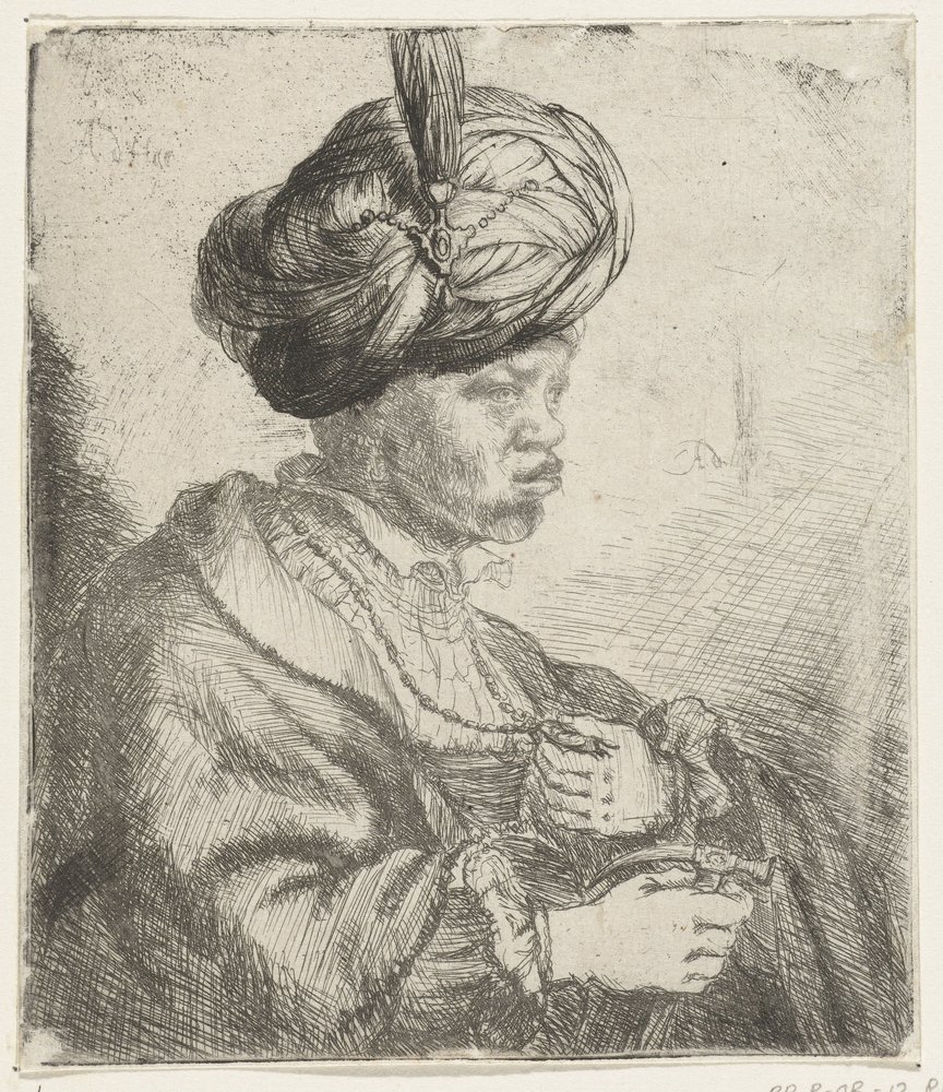 Man with Turban by Rembrandt van Rijn