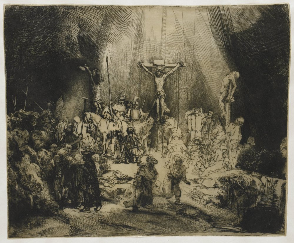 The Three Crosses by Rembrandt van Rijn