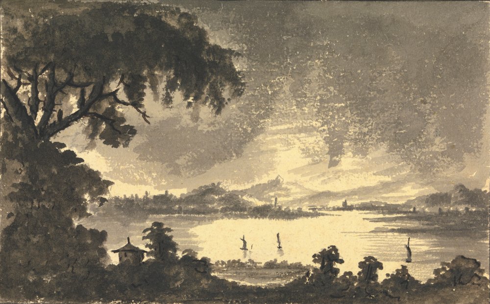 River Forth with the Town and Castle of Stirling in the Distance