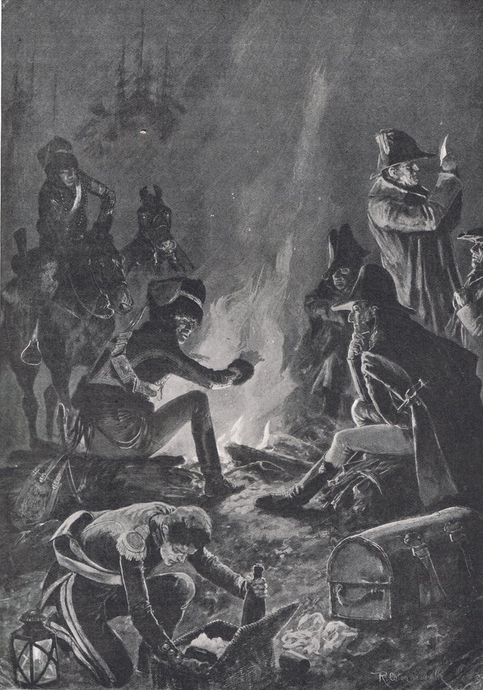 The Bivouac before the Battle of Bussaco, illustration from 