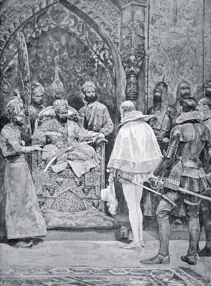 Akbar the Great Receives Queen Elizabeth's Ambassador in 1599