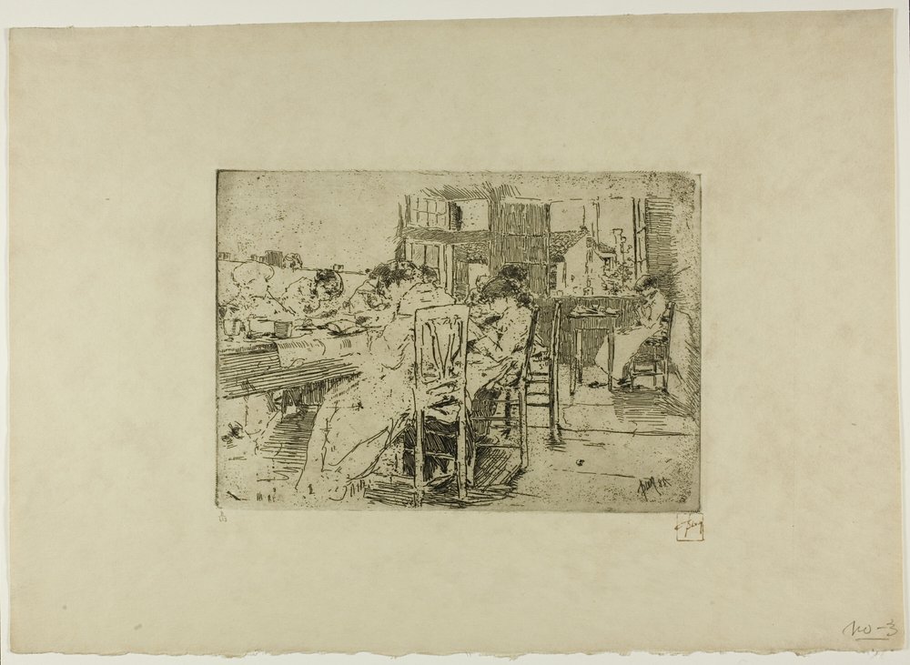Untitled (Girls Saying Grace) by Robert Frederick Blum