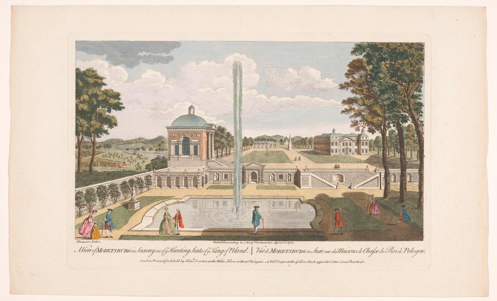 View of Schloss Moritzburg (Saxony) (series title) by Robert Sayer