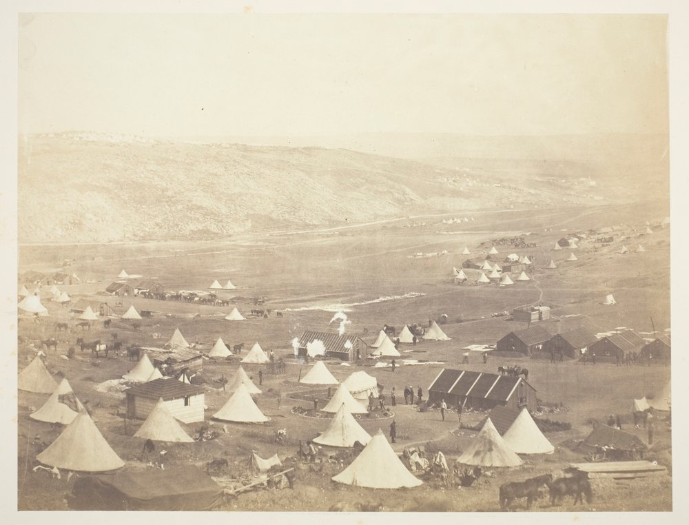 Cavalry Camp, Looking Towards Kadikoi by Roger Fenton
