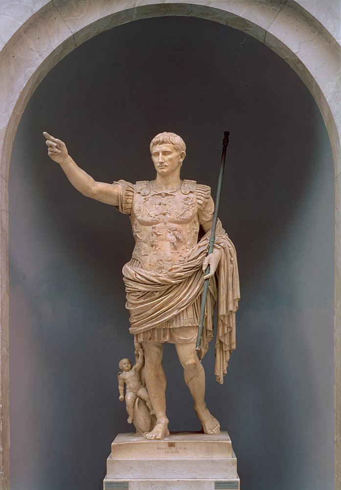 Augustus of Prima Porta, c. 20 BC by Roman
