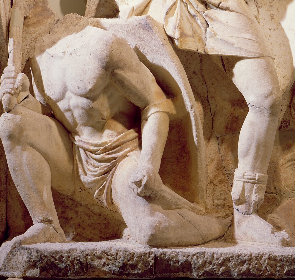Battle Scene (detail) by Roman