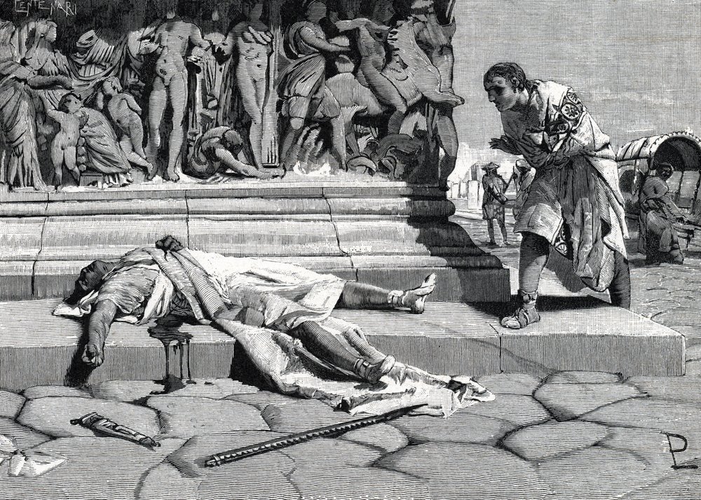 The Corpse of Publius Clodius Pulcher Found on the Via Appia in Rome