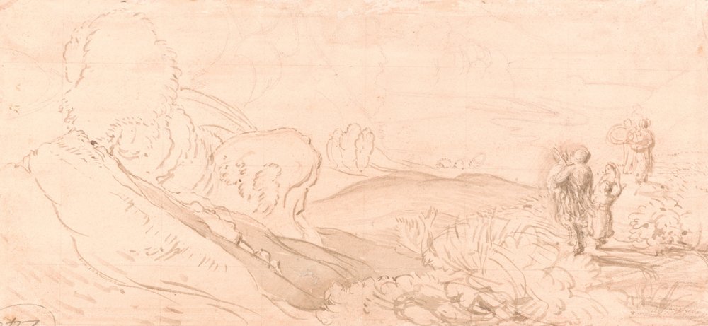 Landscape Sketch by Samuel Palmer
