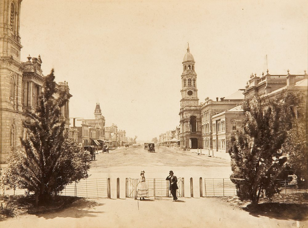 King William Street, Adelaide, looking north from Victoria Square by Samuel Sweet