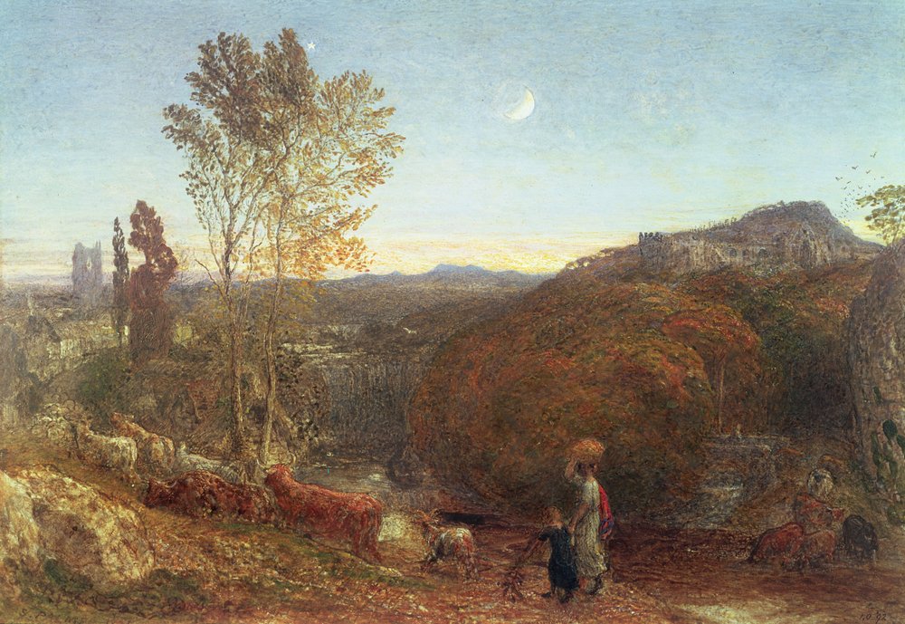 Going Home at Curfew Time by Samuel Palmer