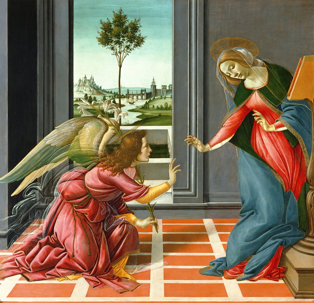 Annunciation, 1489 by Sandro Botticelli