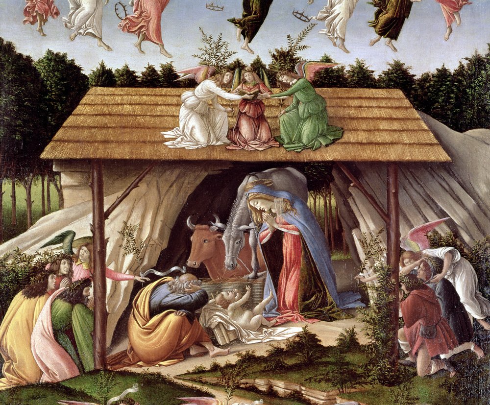 Mystic Nativity, 1500 (detail) by Sandro Botticelli