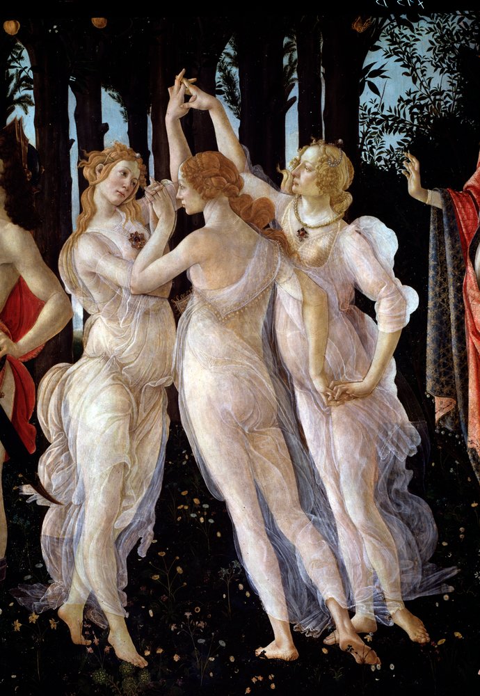 The Spring (detail) by Sandro Botticelli: Fine art print