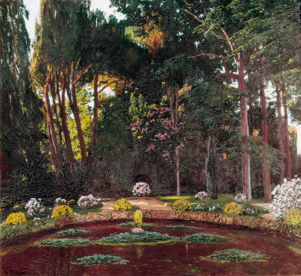 Art Nouveau "The Garden" by Santiago Rusinol i Prats