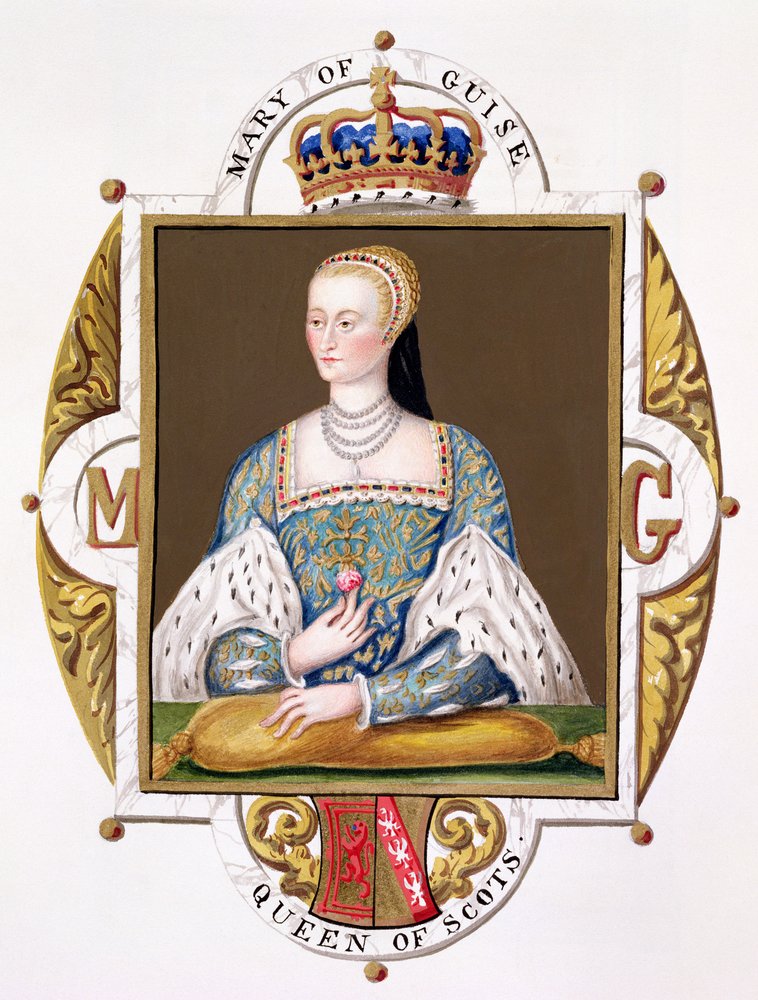 Portrait of Mary of Guise (1515-60), Queen of Scotland, from “Memoirs ...