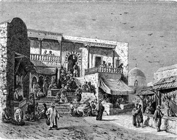 Moorish Cafe in Sidi-Bou Said by School Spanish