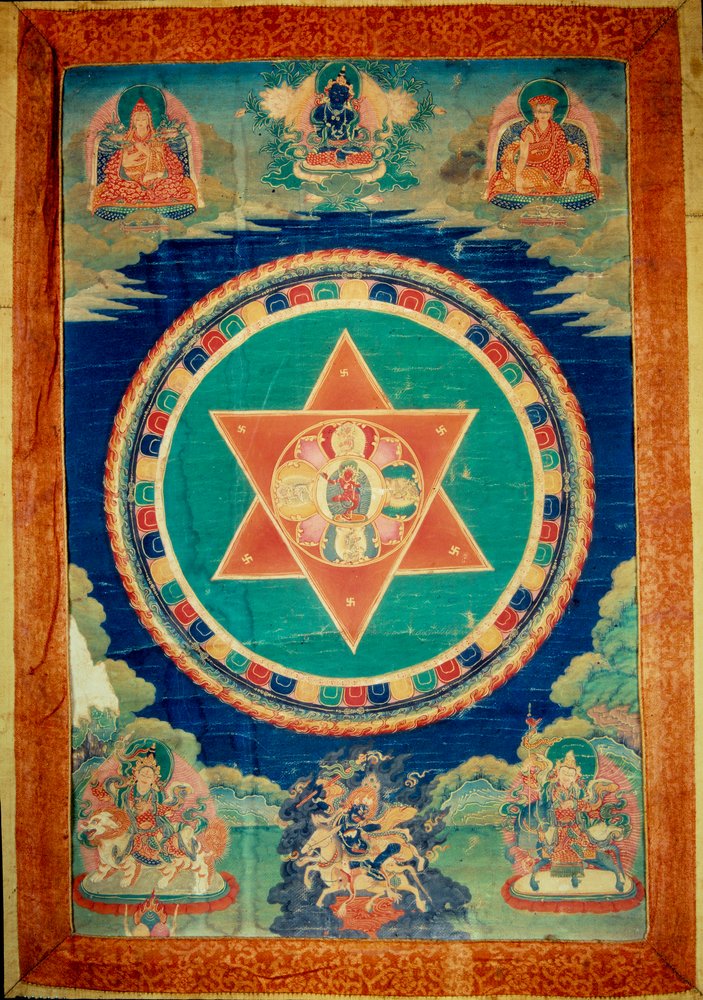 Mandala of Vajravarahi the Goddess Dances by School Tibetan